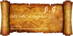 Jónás Godvin névjegykártya